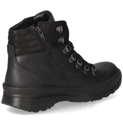 Schnürstiefeletten - schwarz