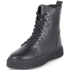 Schnürstiefeletten - schwarz