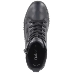 Schnürstiefeletten - schwarz (anthrazit)