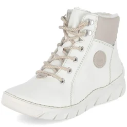 Schnürstiefeletten - weiss