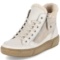 Schnürstiefeletten - weiss kombi