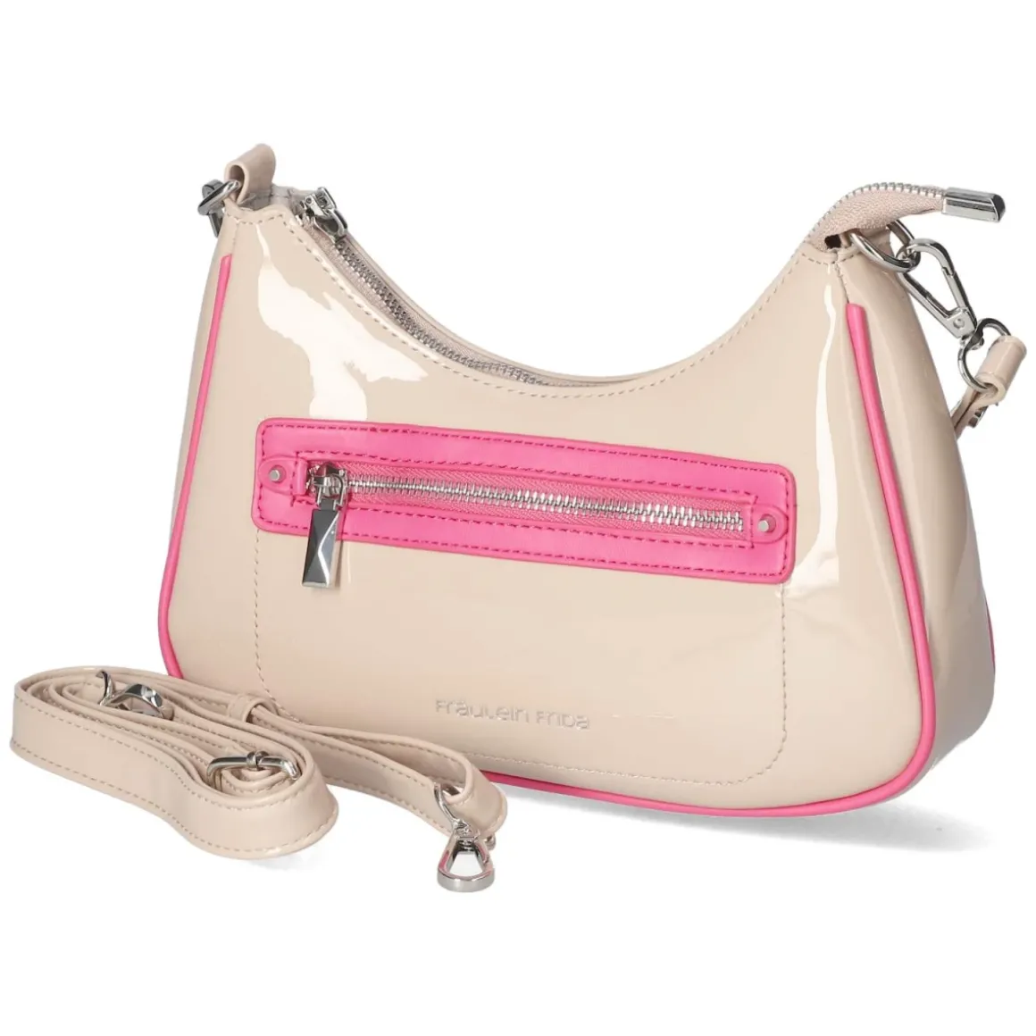 Schultertasche - BEIGE-KOMBI