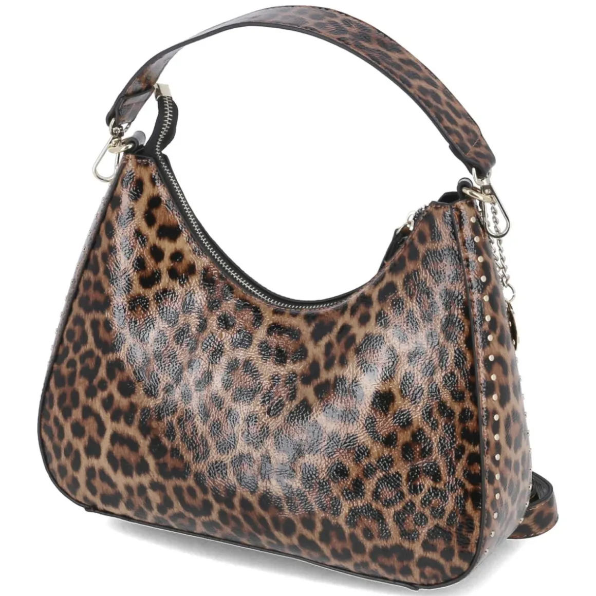 Schultertasche - black/cognac