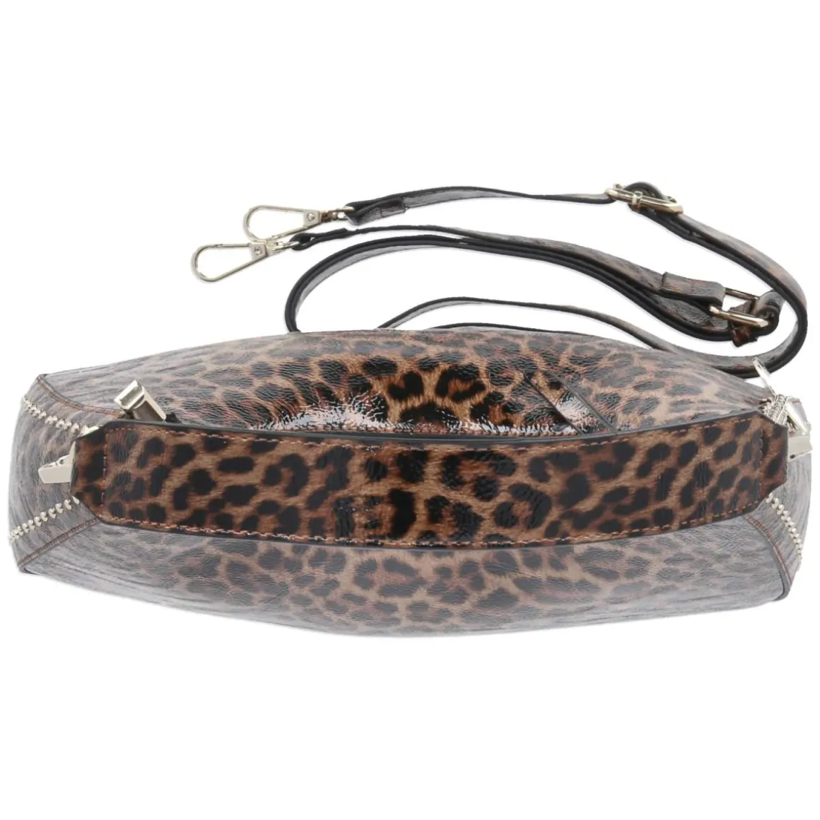 Schultertasche - black/cognac