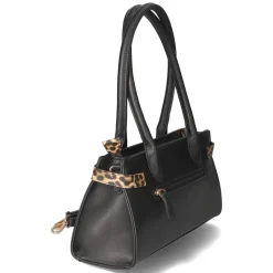 Schultertasche - schwarz/braun