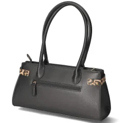 Schultertasche - schwarz/braun