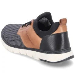 Slipper - dark grey / cognac