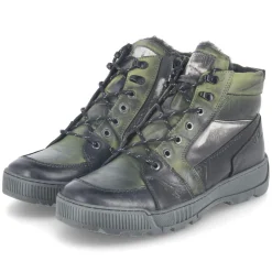 Winterboots - grün/schwarz