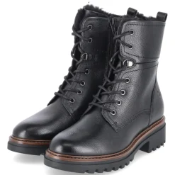 Winterschnürstiefeletten - BLACK LEATHER