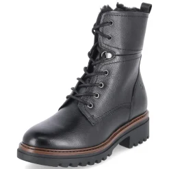 Winterschnürstiefeletten - BLACK LEATHER