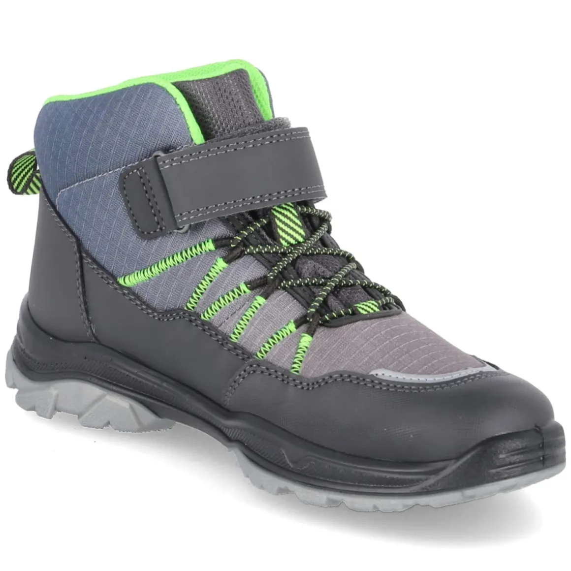 Winterstiefeletten JUPITER - GRAU/HELLGRÜN